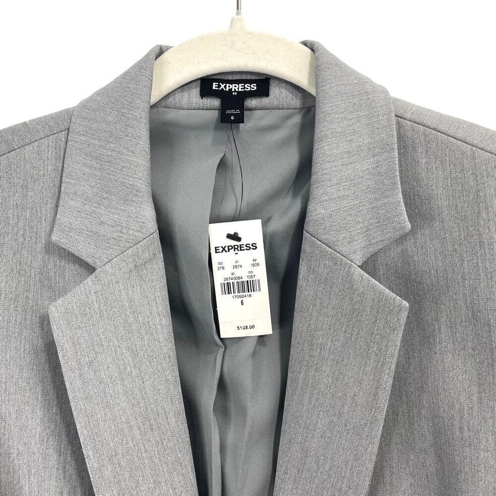 NEW‎ EXPRESS single button blazer jacket Size 6 g… - image 3